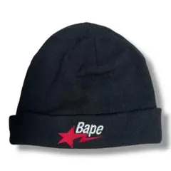 A BATHING APE ラインストーン　大猿　ニット　帽子 A BATHING APE '大猿'ビーニー BEANIE ニットキャップ BAPE