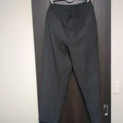 UNIQLO C イージーワイド テーパードパンツ ダークグレー L