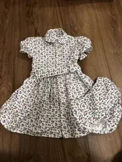 美品❤︎ラルフローレン花柄 半袖 ワンピース ベルト付きのサムネイル