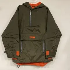 【ヴィンテージ】FIRST DOWN/ 中綿/アノラックパーカー/カーキ/S/