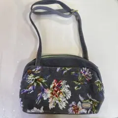 FELIER 花柄ショルダーバッグ グレー