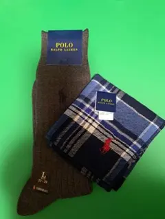 POLO RALPH LAUREN ソックス Lサイズとタオルハンカチ