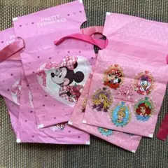 ディズニー　ヘアゴム　袋　ミニーちゃん