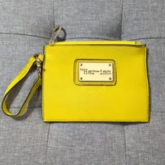 Her-ism イエロー リストレットポーチ
