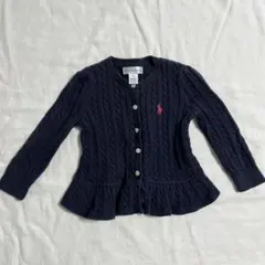 Ralph Lauren ネイビー カーディガン 12M