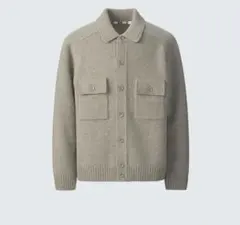 UNIQLO U　ユニクロ　ラムニットジャケット　グリーン　S