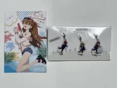 エヴァンゲリオン アクリルチャーム ちびアスカ ポストカード 特典 セット
