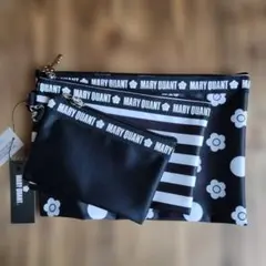 み*ー様 未使用品MARY QUANT ポーチセット ブラック ホワイト3点セッ
