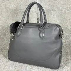 未使用級✨ペッレモルビダ キャピターノ 2WAY ビジネスバッグ 本革 グレー