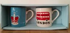 ロンドン土産エスプレッソカップ2個セット【未使用品】