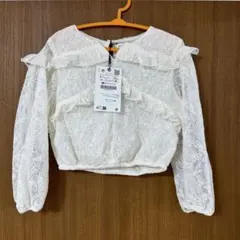 ザラキッズ レース フリル ブラウス 120