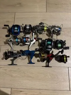 シマノ・ダイワ入】スピニングリール 16台 まとめ売り ジャンク 部品