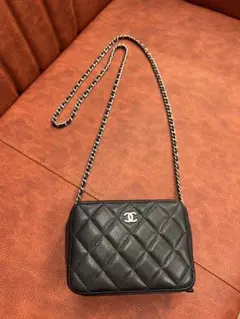 CHANEL ショルダーバッグ ブラック キルティング ノベルティ - メルカリ