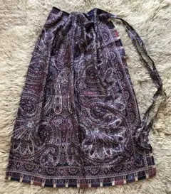 robe de chambre 総柄 シルク 巻きスカート ギャルソンのサムネイル