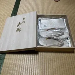 草履とシルバークラッチバッグセット