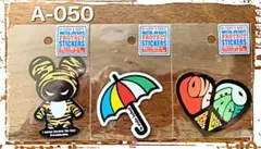 面白アーティスティックステッカー　「大」3枚セットA-050