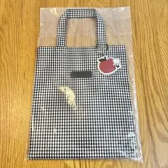 新品未使用✨ファミリア トートバッグ(大) 白黒 ギンガム チェック