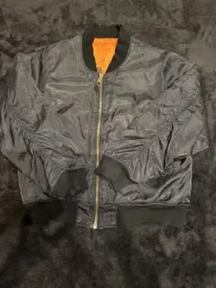 ク*オ様 90s アメリカ製　ブラック MA-1 フライトジャケット