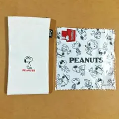 Zoff PEANUTS スヌーピー メガネケース＆メガネ拭きセット