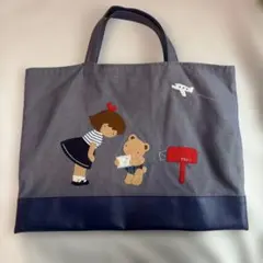 ファミリア デニムトート ファミちゃん 女の子 男の子 トートバッグ