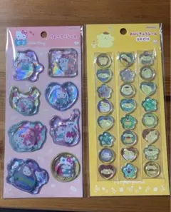 る*る様 【正規品】キティ　ウォーターシール　ポムポムプリン　おはじきシール
