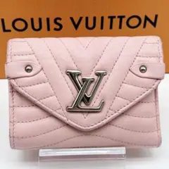 ルイヴィトン モノグラム ニューウェーブ ヴィクトリーヌ 二つ折り財布 ピンク