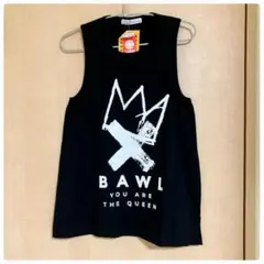 タグ付新品　BAWL タンクトップ ブラック labodyのサムネイル