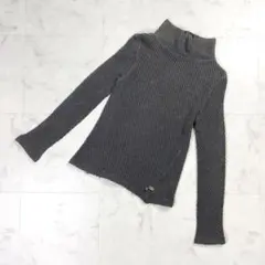 X-girl モックネック長袖ニット チャコールグレー サイズ1*LD1420のサムネイル