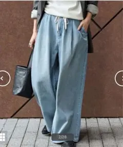 ジャーナルスタンダード イージーデニムワイドパンツ 38 - メルカリ