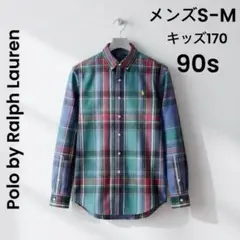 国内正規品 90s ポロラルフローレン シャツ ボーイズ170 M相当