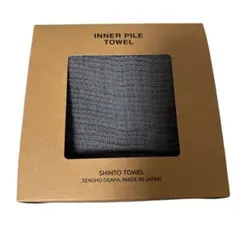 SHINTO TOWEL INNER PILE タオルハンカチ チャコールのサムネイル