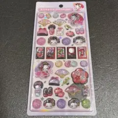 メルカリ最安！ボンボンドロップシール【和柄　舞妓さん】