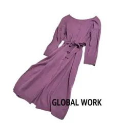 未使用 グローバルワーク ニットワンピース カーディガン 2way