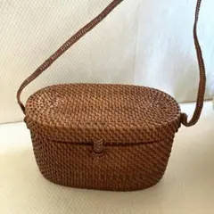 ラタン ショルダーバッグ かごバッグ
