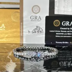 ✨️最高級品✨️モアサナイト3mm 15.24cm テニスブレスレットのサムネイル