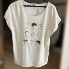 SIMPLICITE オフホワイト　Tシャツ　フレンチスリーブのサムネイル