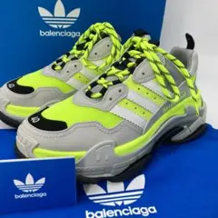 未使用 箱 袋付　バレンシアガ　adidas TRIPLE S　26.5cmのサムネイル