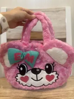 【美品】EARTHMAGIC アースマジック マフィーちゃん ファーハンドバッグのサムネイル