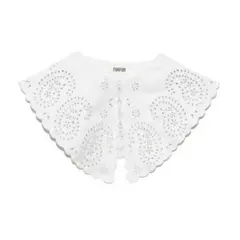 ＊新品・未使用＊【FURFUR】レザーライク刺繍つけ襟