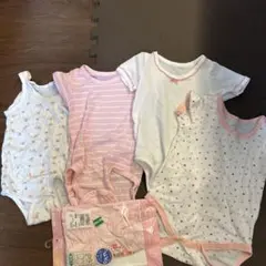 肌着ロンパースセット 5枚セット 80.90