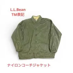 70s〜80s L.L.Bean ナイロンコーチジャケット オリーブグリーン