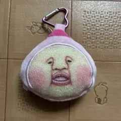 こびとづかん カクレモモジリ ぬいぐるみポーチ ピンク カラビナ付