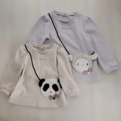 any FAM トレーナー　ポシェット風　90㎝　110㎝　姉妹お揃い