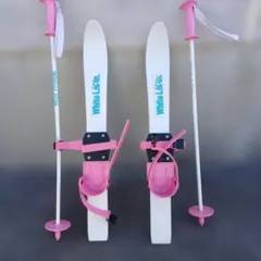 ホワイトラパン スキー板とストックセット