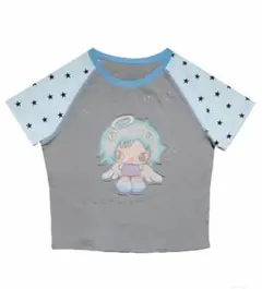 Hashtag ddd oliwabiu天使キャラクター半袖Tシャツ