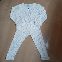 プチバトー　リボン柄パジャマ 104cm　4ans