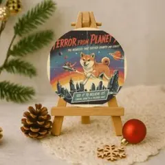 【送料無料❣️】柴犬防水ステッカー 映画ポスター風