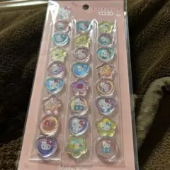 サンリオ　ハローキティ　おはじきふうシール　サンスター文具　バンダイナムコ