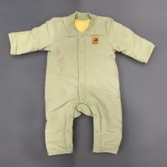 ベビー アウター 上着 カーキ 50-70cm ジャンプスーツ 冬