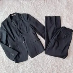 Aquascutum シルク 背抜き セットアップ スーツ 上下 薄手 夏 黒のサムネイル